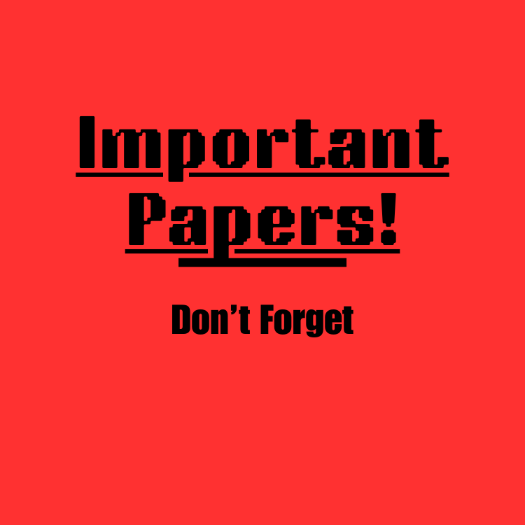 Don't Forget!